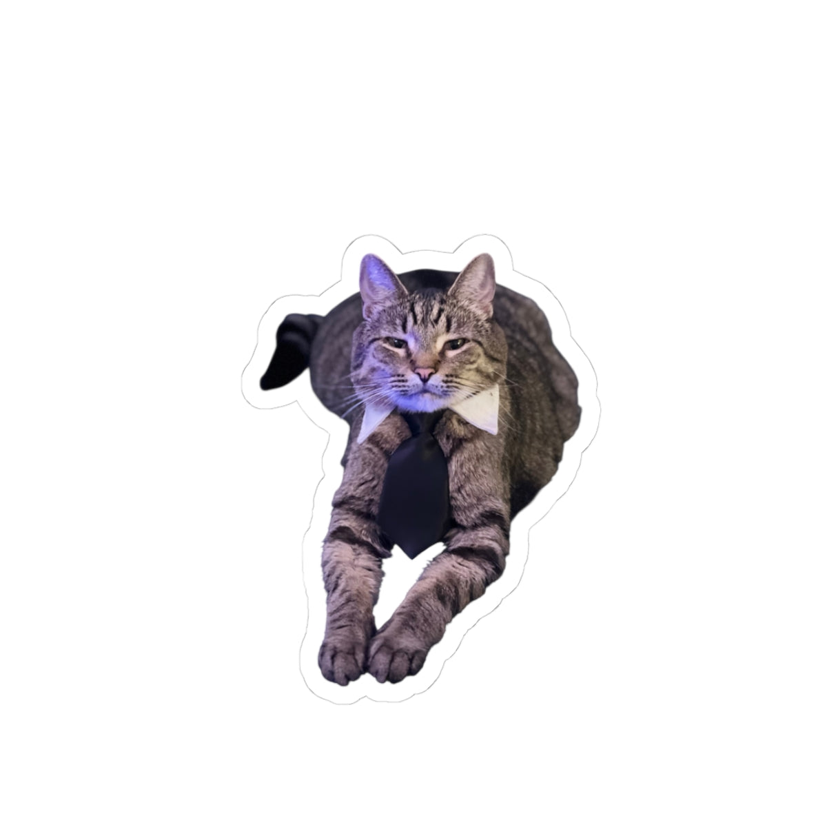 Stinky Sticker — Business Cat Kiss-Cut Vinyl Sticker for Laptops & Gifts