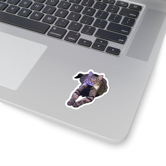 Stinky Sticker — Business Cat Kiss-Cut Vinyl Sticker for Laptops & Gifts
